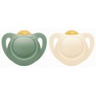 Lot de 2 Sucettes NUK For Nature Latex 6-18m Vert