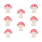 Lot de 8 assiettes Champignon