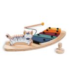 Plateau + Jeu pour plateau de chaise haute Alpha table d'activité musicale Zebra