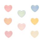 Lot de 8 assiettes Coeur pastel