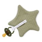 Doudou attache-sucette - Pure Olive