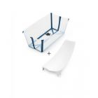 Baignoire Flexi Bath + transat de bain - Bleu (transat offert)