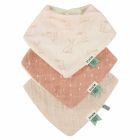 Lot de 3 bavoirs bandana Rosy Rabbit