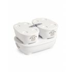 Lot de 3 lunch box empilables Bentomal Blanc Mouton