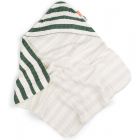 Cape de bain Stripes vert