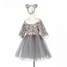 Déguisement robe + serre-tête chat Catia 5-7 ans