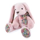 Peluche Copains Câlins Lapin rose 40 cm