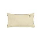 Coussin rectangulaire Lin français Green Tea broderie oiseau