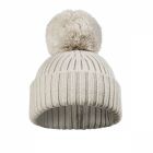 Bonnet en laine pompon bébé Creamy White 2-3 ans