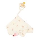 Doudou attache-tétine en gaze de coton - Fairy Blossom