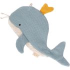 Doudou en mousseline tissu craquant baleine - Tiny Tissues