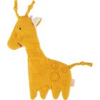 Doudou en mousseline tissu craquant girafe - Tiny Tissues