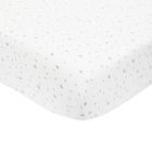 Drap housse 70x140 cm Etoiles blanc