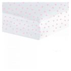 Drap housse 70*140 - Etoiles rose