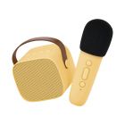 Boîte Karaoke solo enceinte et micro jaune