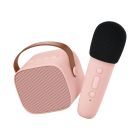 Boîte Karaoke solo enceinte et micro rose