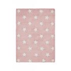 Tapis enfant 120x160 cm Étoilé rose