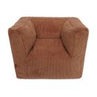 Fauteuil enfant velours côtelé Corduroy Caramel