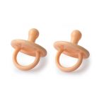 Lot de 2 sucettes en silicone - One size - Peach