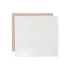 Lot de 2 langes gaze de coton 115 x 115 cm Twinkling Wild Rose