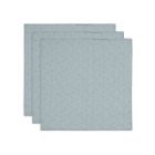 Lot de 3 langes gaze de coton 70 x 70 cm Miffy Silhouettes Sea green