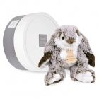 Peluche Lapin Marius gris 20 cm