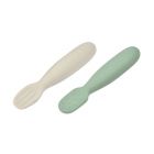 Lot de 2 pré-cuillères en silicone - sage green/velvet grey