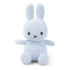 Peluche lapin Miffy velours côtelé éco 23 cm Bleu glace