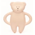 Anneau de dentition Ourson en caoutchouc naturel rose