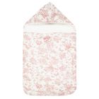 Nid d'ange Toile de Jouy rose 41 x 85 cm