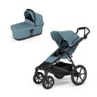 Poussette duo Urban Glide 4 Mid blue + nacelle Urban Glide Mid blue