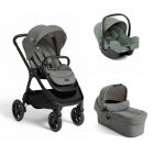 Poussette trio Finiti Signature Evergreen + siège auto i-Snug 2 Laurel + nacelle Ramble signature XL Evergreen