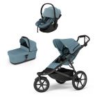 Poussette trio Urban Glide 3 Mid blue + siège auto Maple Mid blue + nacelle Urban Glide Mid blue