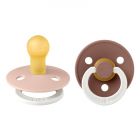 Pack de 2 sucettes Colour Caoutchouc phosphorescente 6 mois+ Blush et Woodchuck