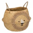 Panier de rangement pliant roseau Lion