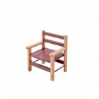 Petit fauteuil enfant avec accoudoirs Juliette Hybride vieux rose