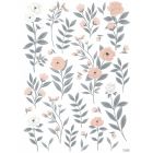 Planche de stickers 64 x 90 cm - Grandes fleurs sur tige