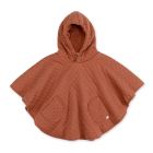 Poncho chaud de voyage Pady quilted jersey Brick