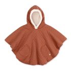 Poncho chaud de voyage Pady quilted Brick