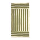 Serviette de plage Portofino Pistachio stripes waffle