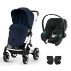 Poussette duo Talos S Lux 2 Ocean Blue + Siège auto Aton B2 i-Size