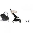 Poussette duo YOYO 3 - Châssis blanc Pack 6+ et siège auto car seat by BeSafe Bonpoint