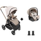 Poussette duo Mysa + Siège auto First Seat Recline i-Size Amber Glow