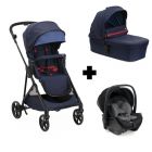 Poussette trio Seety + siège auto First Seat Recline I-Size + nacelle Seety Oxford Blue