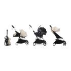 Poussette trio YOYO 3 - Châssis blanc Pack 0+ & 6+ Bonpoint + siège auto car seat by Besafe