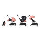 Poussette trio YOYO 3 - Châssis blanc Pack 0+ & 6+ Ginger + siège auto car seat by BeSafe