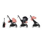 Poussette trio YOYO 3 - Châssis noir Pack 0+ & 6+ Ginger + siège auto car seat by BeSafe