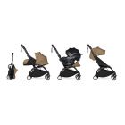 Poussette trio YOYO 3 - Châssis noir Pack 0+ & 6+ Toffee + siège auto car seat by BeSafe