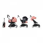 Poussette trio YOYO 3 - Châssis blanc Pack 6+ siège auto car seat by Besafe + Nacelle Ginger