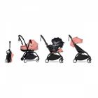 Poussette trio YOYO 3 - Châssis noir Pack 6+ siège auto car seat by Besafe + Nacelle Ginger